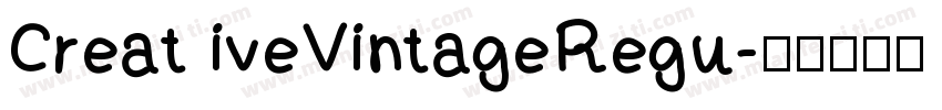 Creat iveVintageRegu字体转换